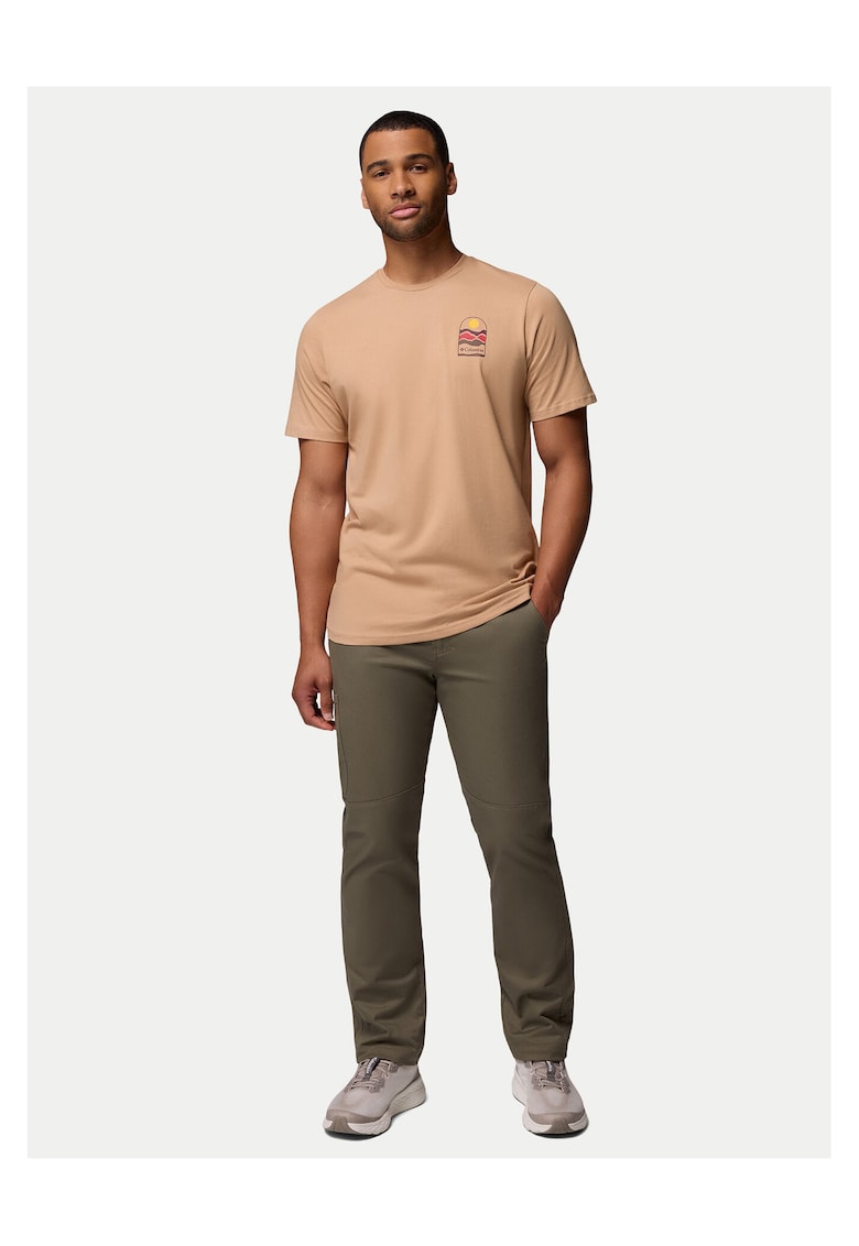 Tricou barbatesc bej - bumbac