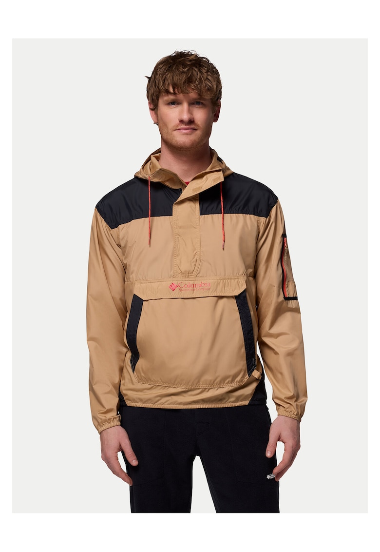 Jacheta Anorak barbati maro - material rezistent