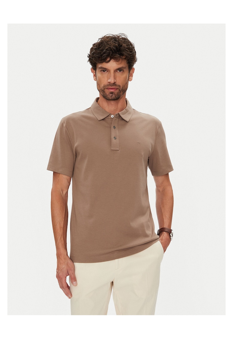 Tricou barbati - maro - bumbac
