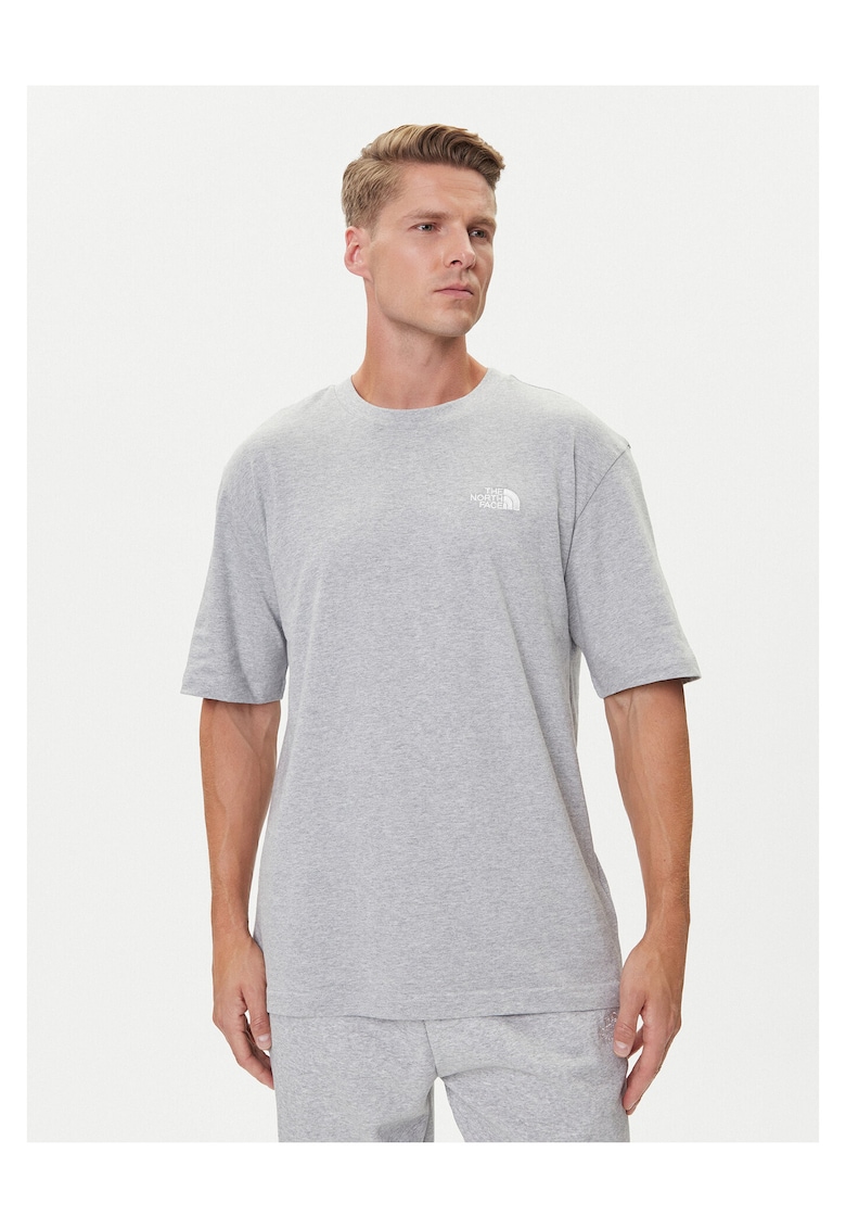 Tricou barbati gri - bumbac