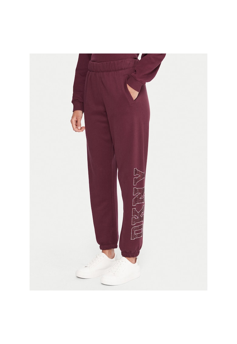 Pantaloni sport dama - culoare bordo - material confortabil