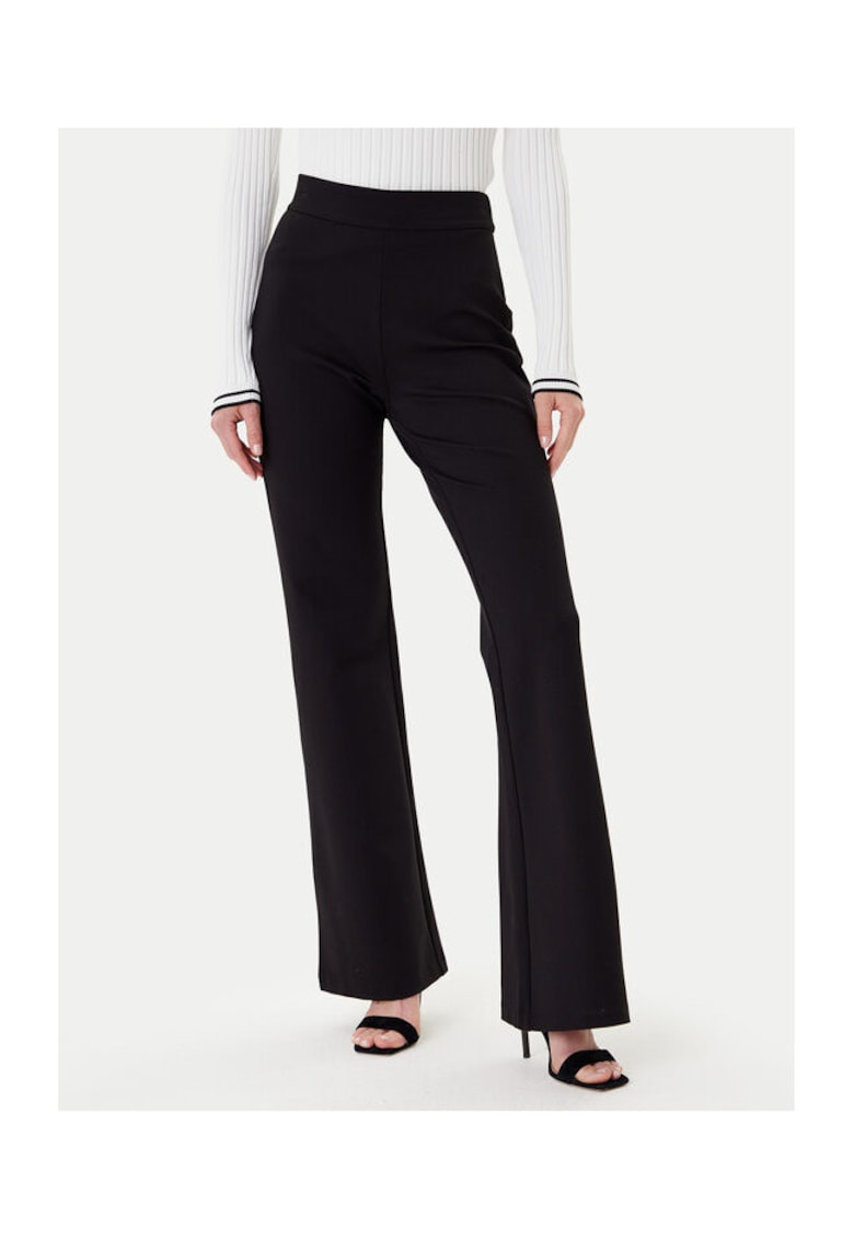 Pantaloni dama - negru - textil