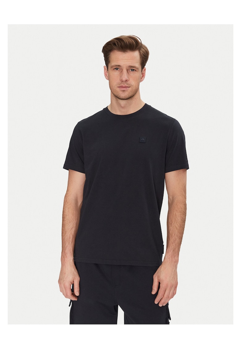Tricou barbatesc bleumarin - bumbac