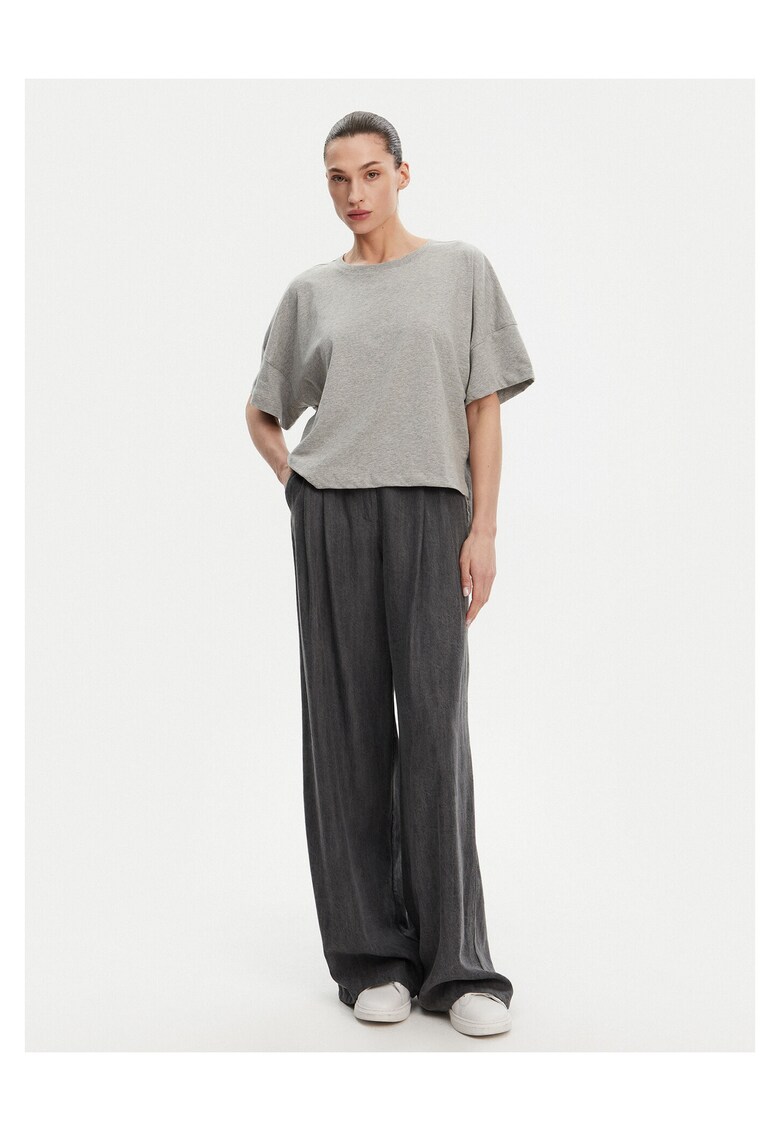 Tricou dama gri - bumbac
