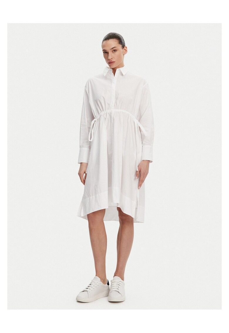 Rochie casual dama alba - fabric usor