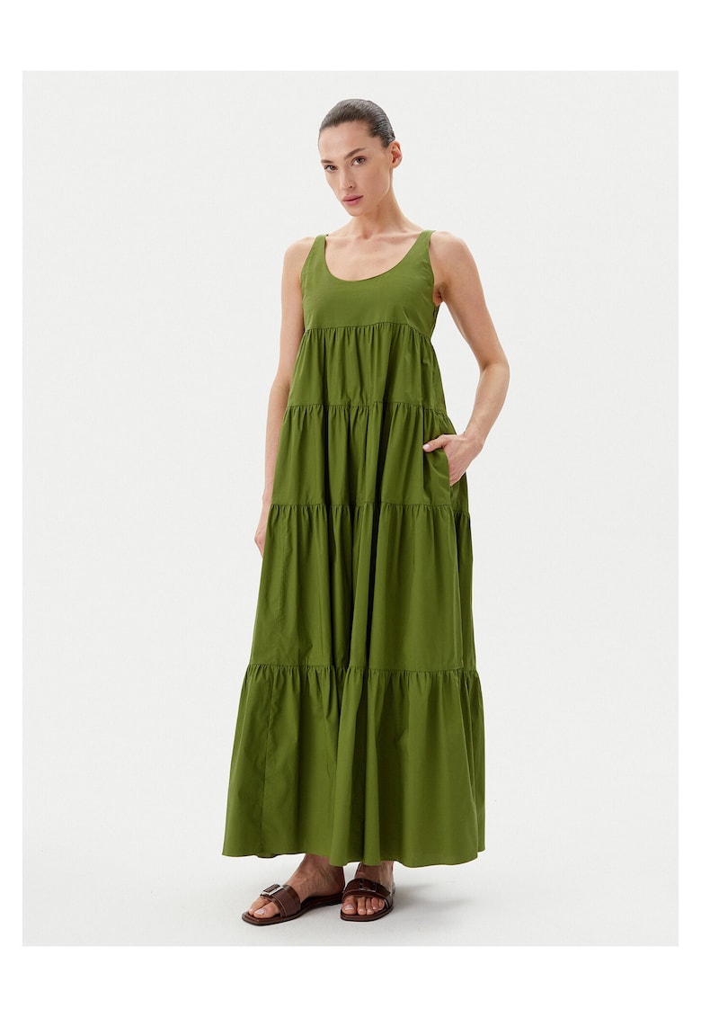 Rochie de vara dama verde - 100% bumbac