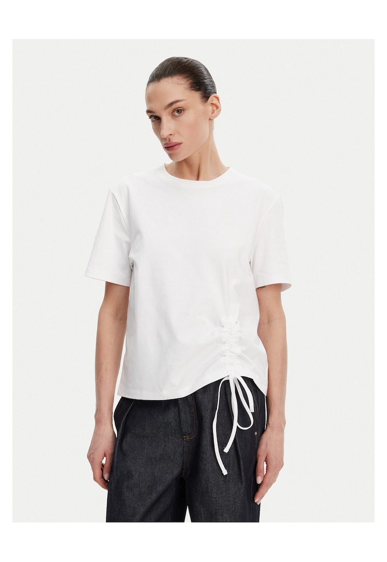 French Connection Tricou dama culoare alba - bumbac