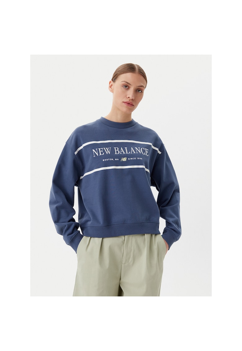 Hanorac sport dama albastru - bumbac -