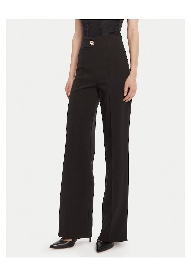 Pantaloni dama - poliester - negru -