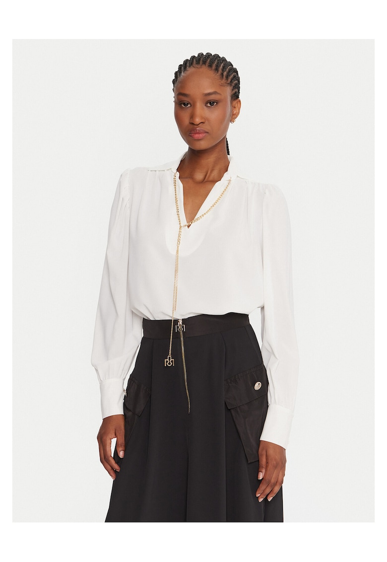 Bluza dama alba - din material subtire -