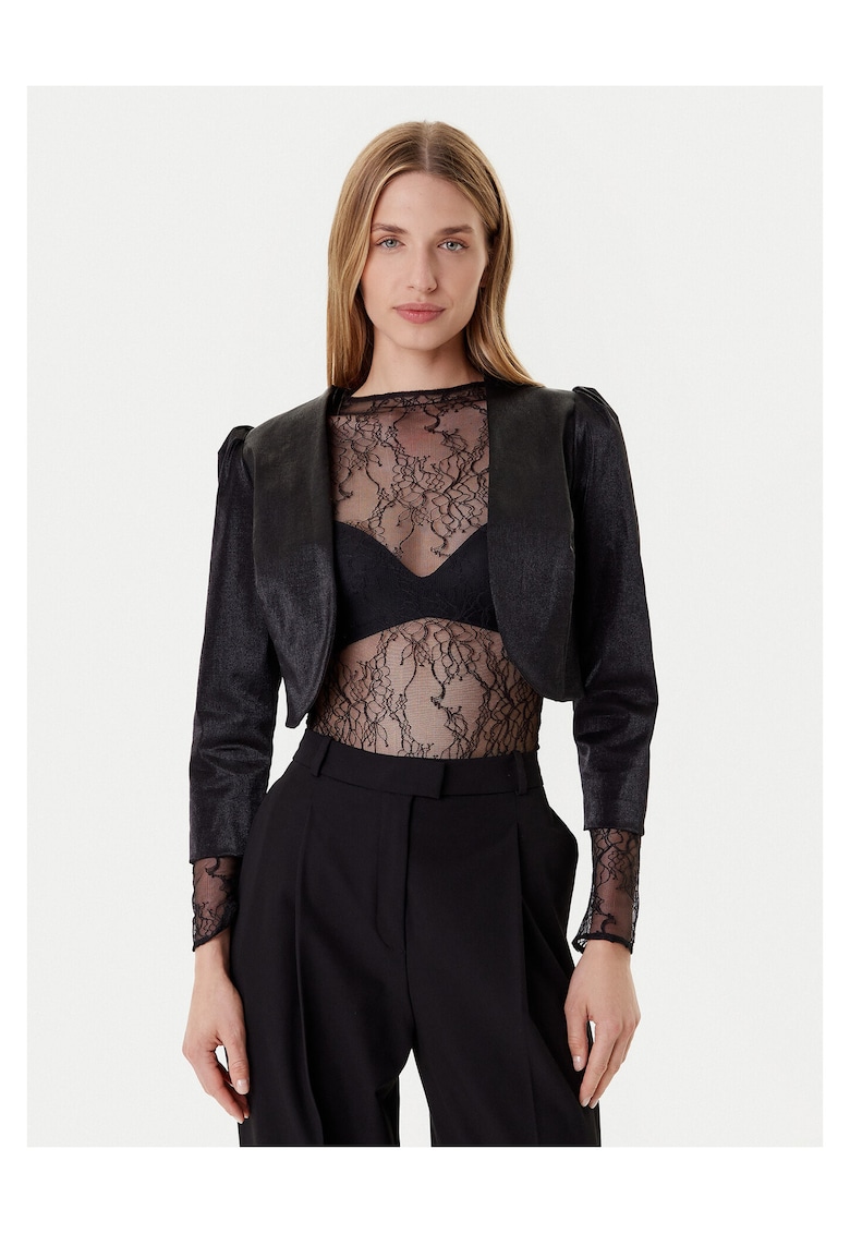 Sacou dama bolero - negru - fabricat de calitate