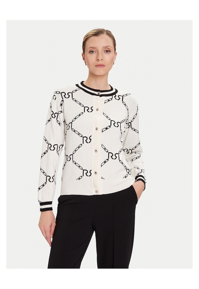 Cardigan dama alb -