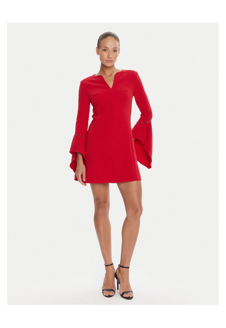 Rochie de cocktail dama rosu - fabricatie de calitate