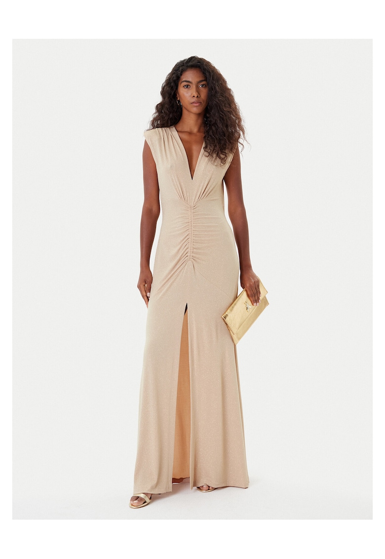Rochie de cocktail - auriu - eleganta