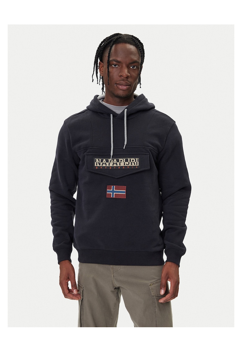 Hanorac barbati - bumbac - negru - 90% bumbac - 10% poliester - Negru