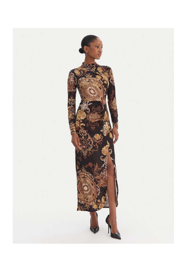 Rochie de cocktail - maro - fabrica de calitate