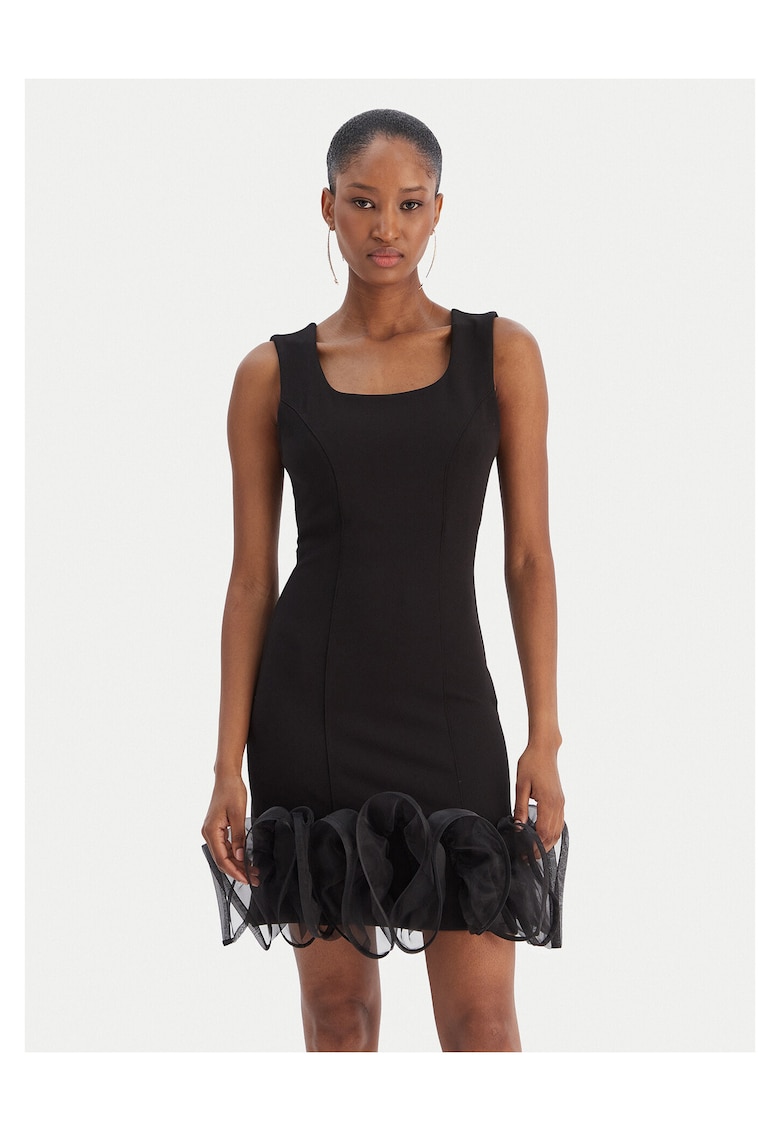 Rochie de cocktail dama neagra - fabricata din material de calitate