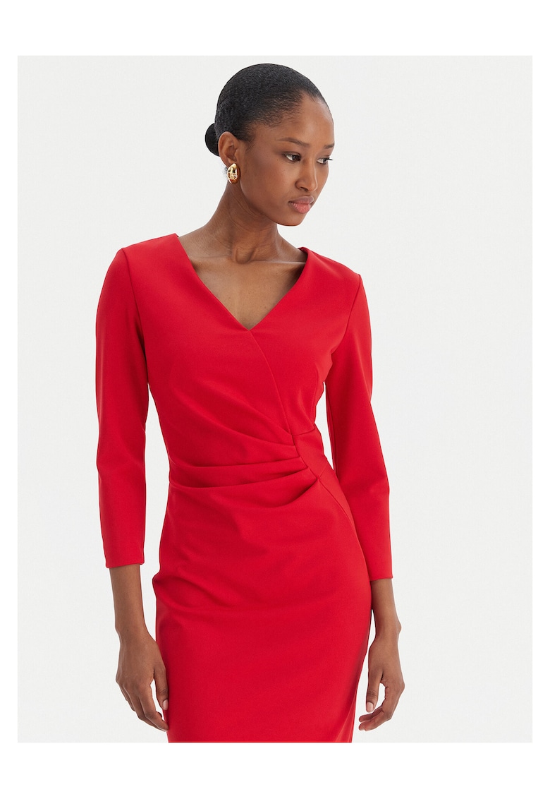 Rochie de cocktail rosie - de calitate