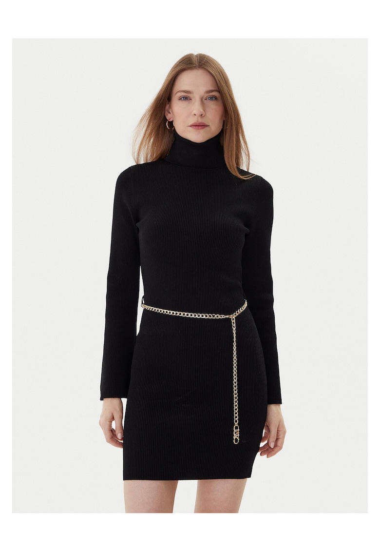 Rochie tricotata de dama qewgewgew - Negru