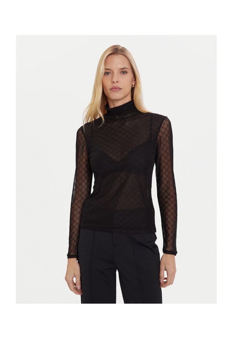 Bluza dama 252-TMESH - negru
