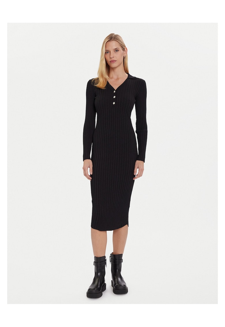 Rochie tricotata - negru - femei