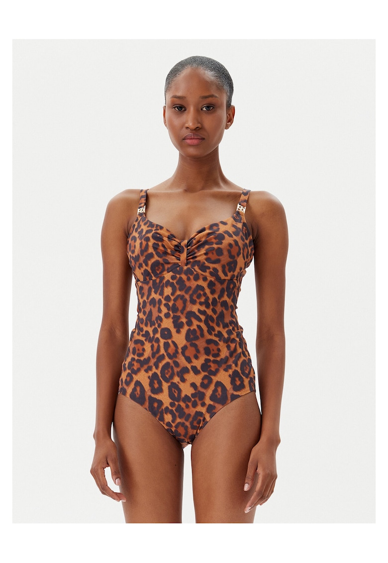 Costum de baie dama maro - negru