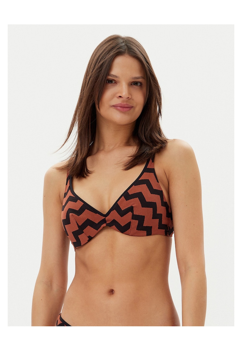 Sutien de baie dama - maro/negru -