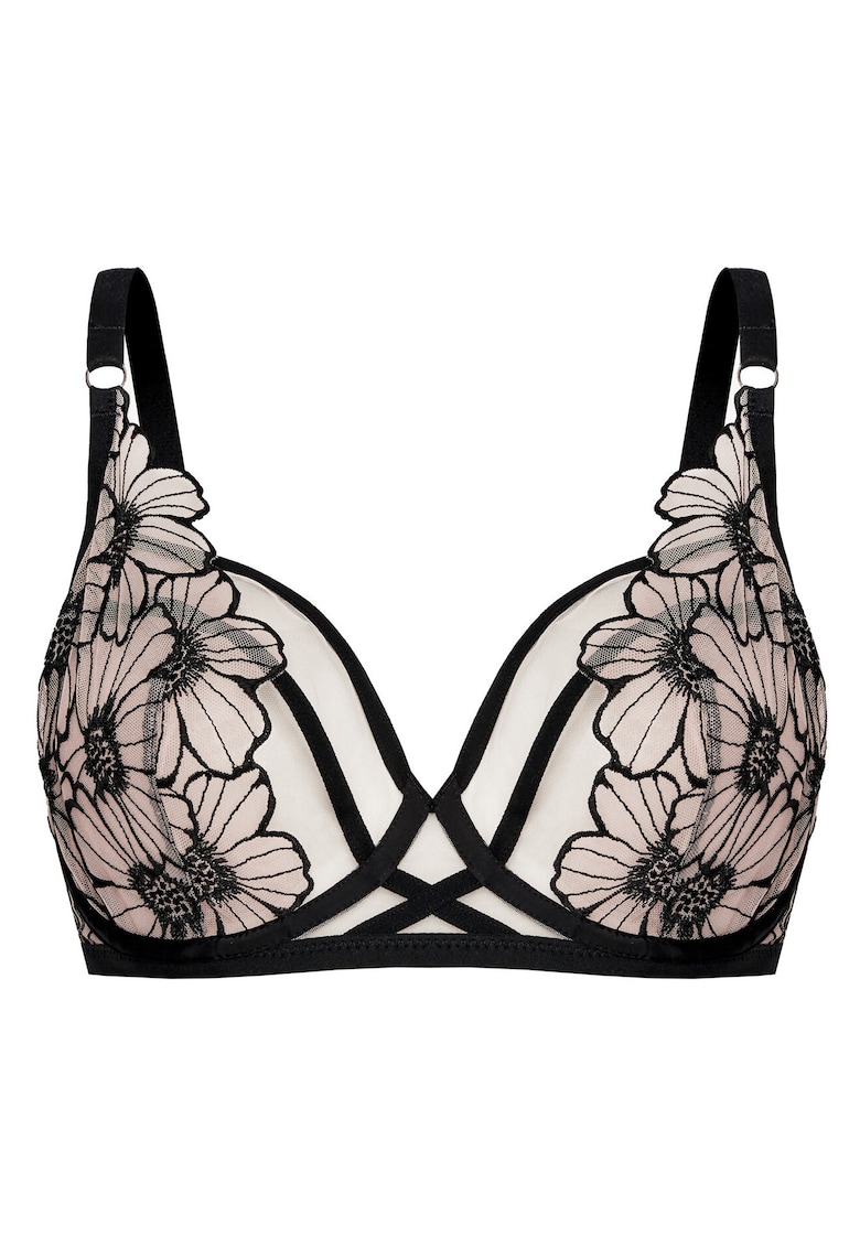 Sutien dama negru/bej