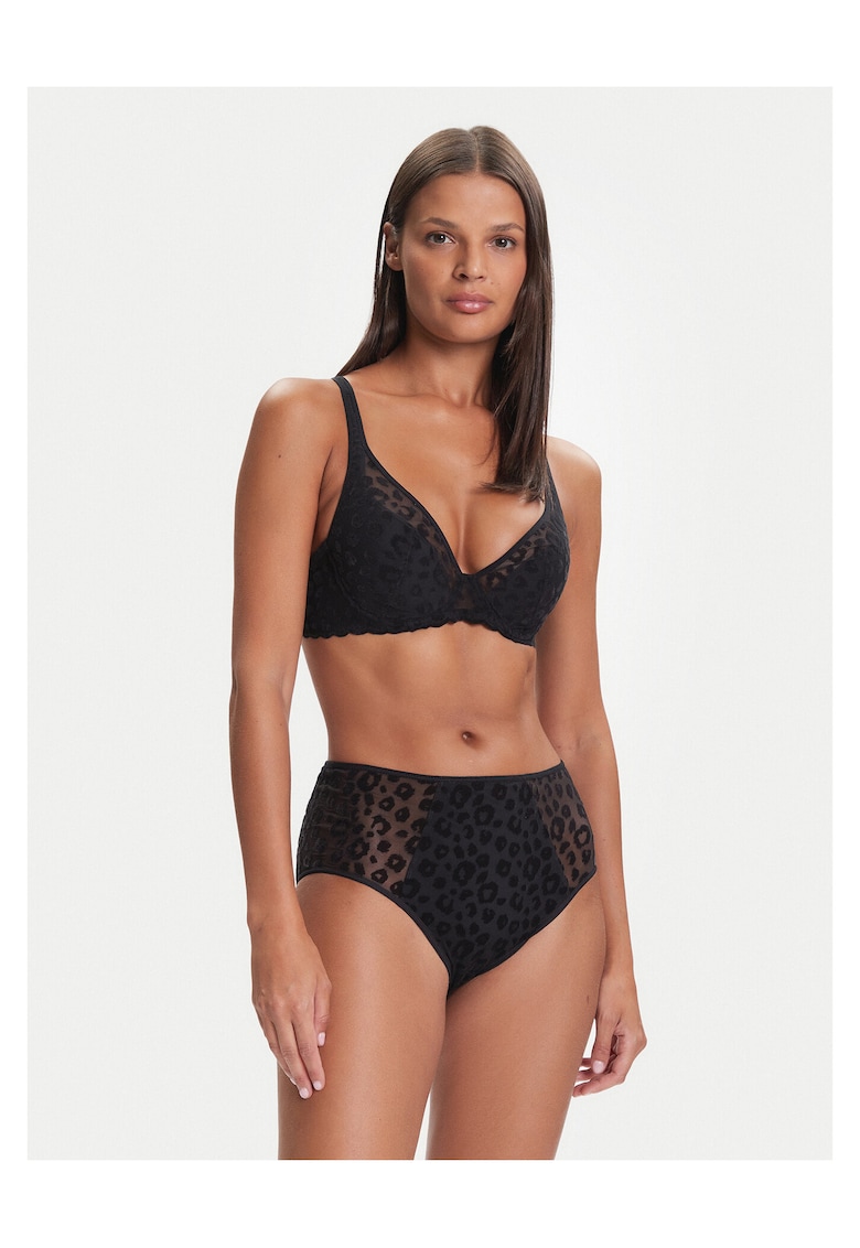 Sutien dama - cu armatura - negru