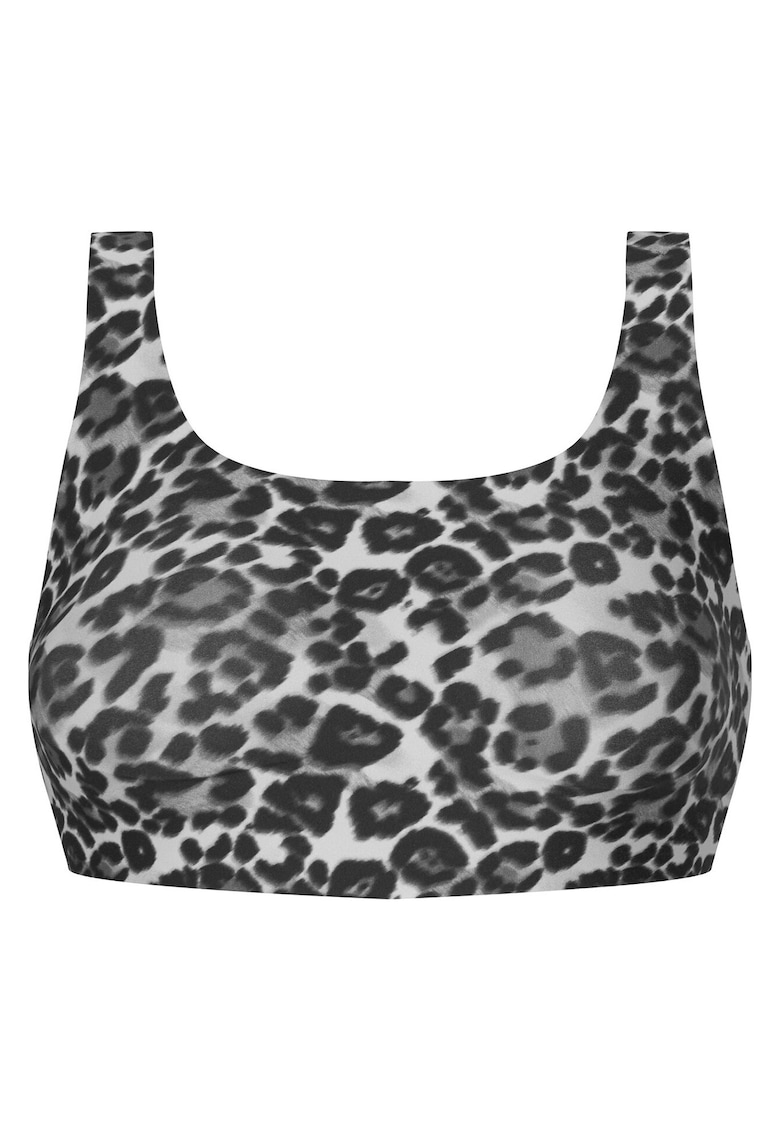 Sutien Top gri cu imprimeu -