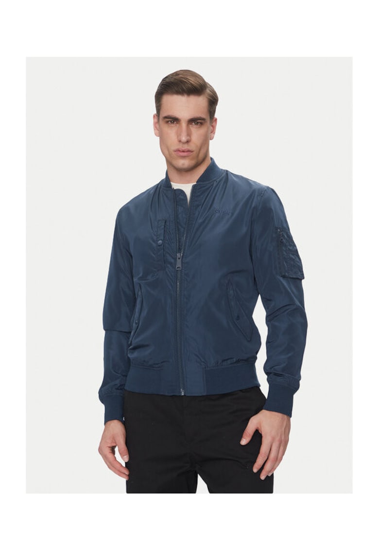 Geaca bomber barbati bleumarin - material rezistent