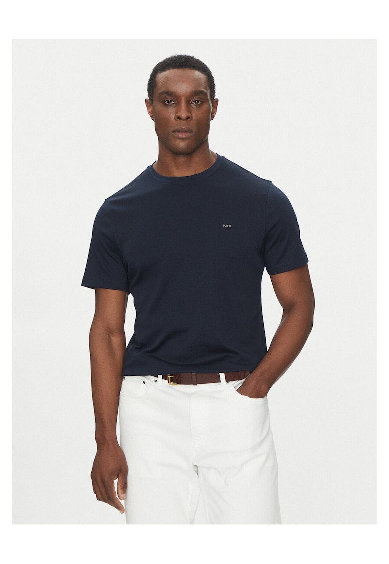 Tricou barbat - bleumarin - bumbac -