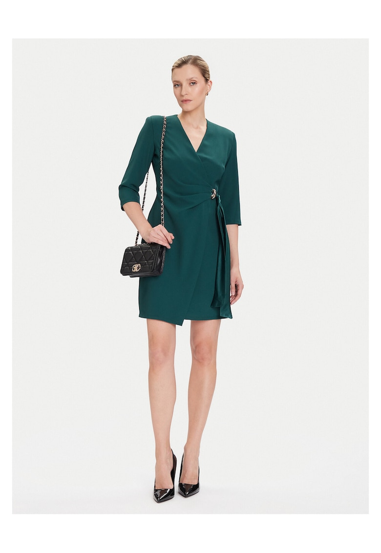 Rochie de cocktail dama verde - din material de calitate -
