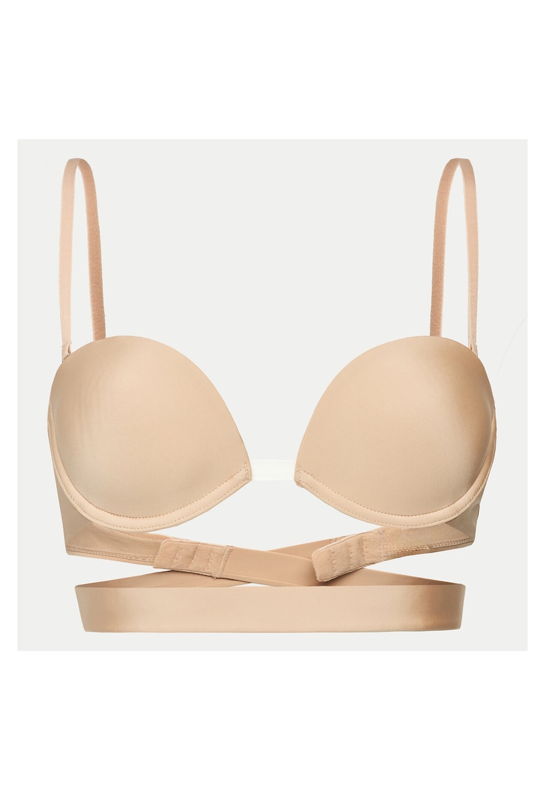 Sutien push-up de dama bej -