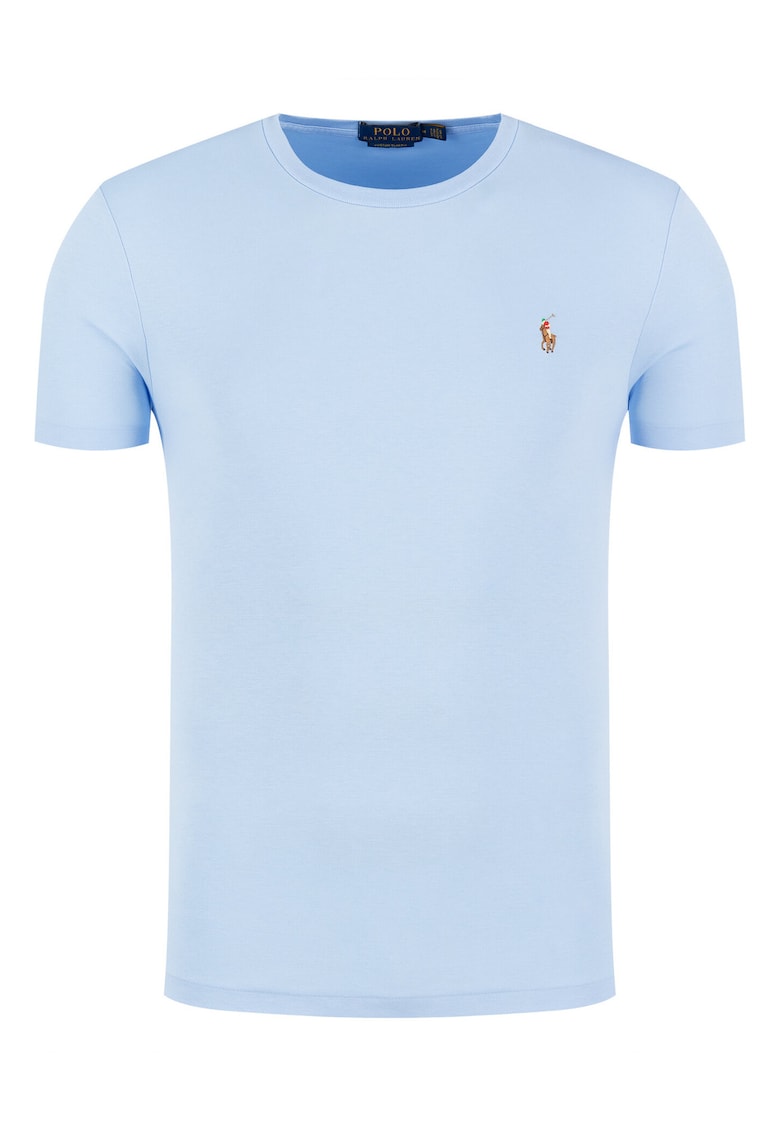 Tricou barbat - albastru - bumbac
