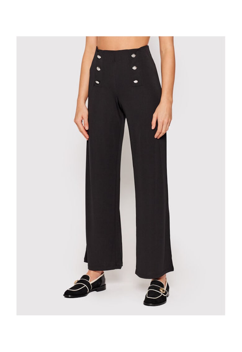 Pantaloni evazati dama negru