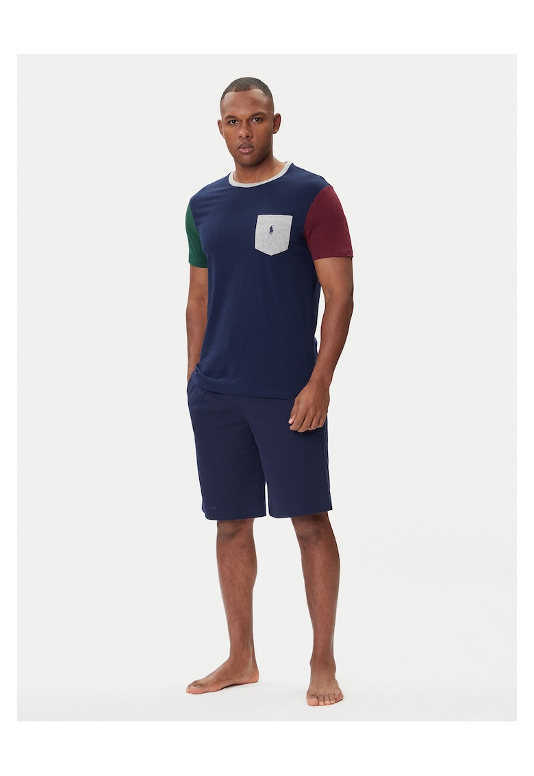 Tricou barbati bleumarin - bumbac -