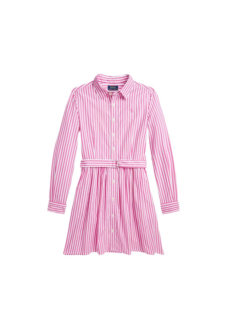 Rochie camasa - Roz - Alb