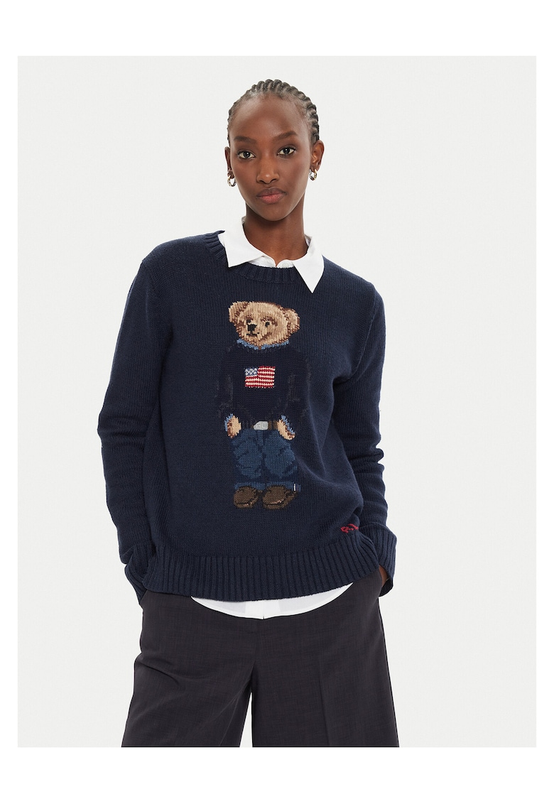 Pulover dama bleumarin -