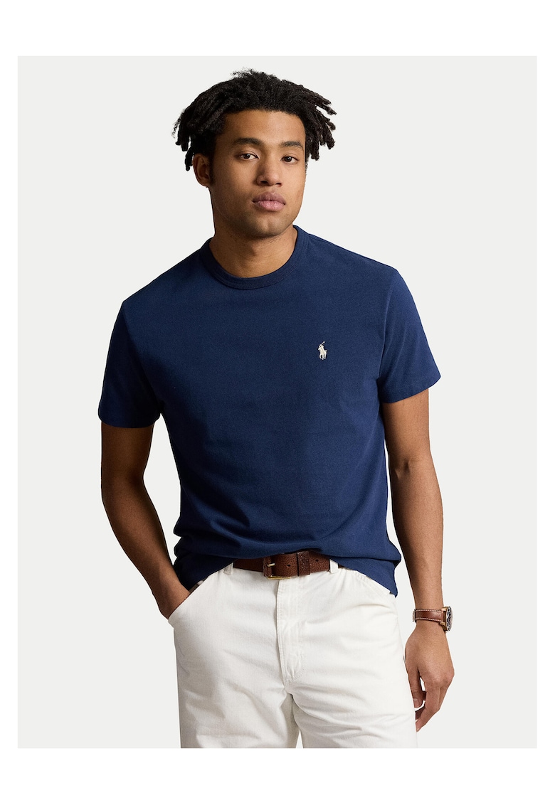 Tricou barbati bleumarin - bumbac -