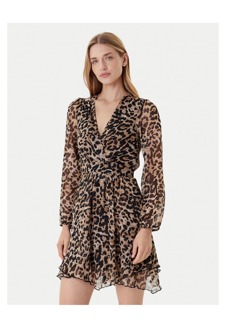 Rochie casual de dama culoare maro