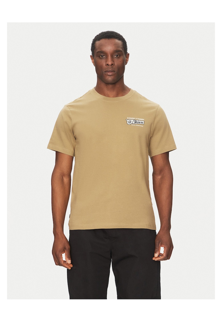 Tricou barbat - mustar - bumbac