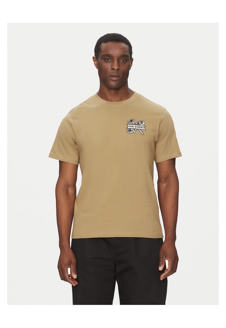 Element Tricou barbat - kaki - bumbac -