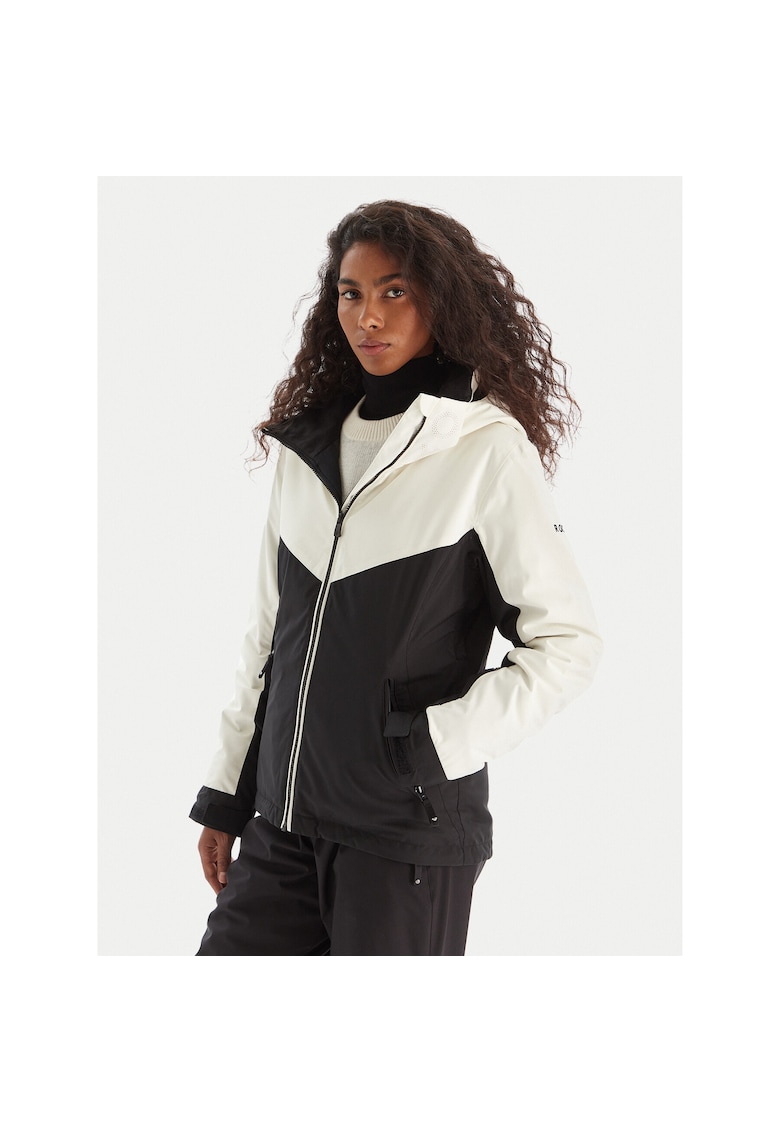 Geaca de ski dama negru/alb
