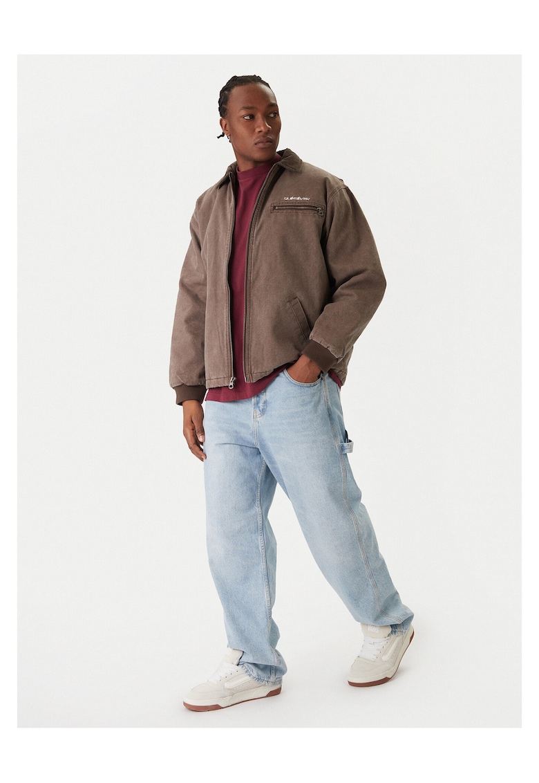 Geaca de blugi barbati maro - denim