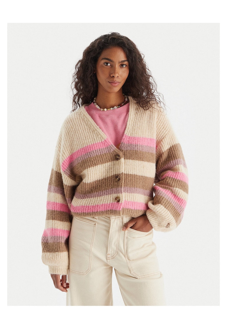 Cardigan dama multicolor - moale