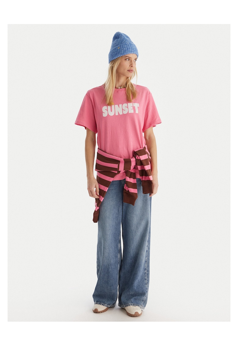 Tricou dama roz - fabricat moale -