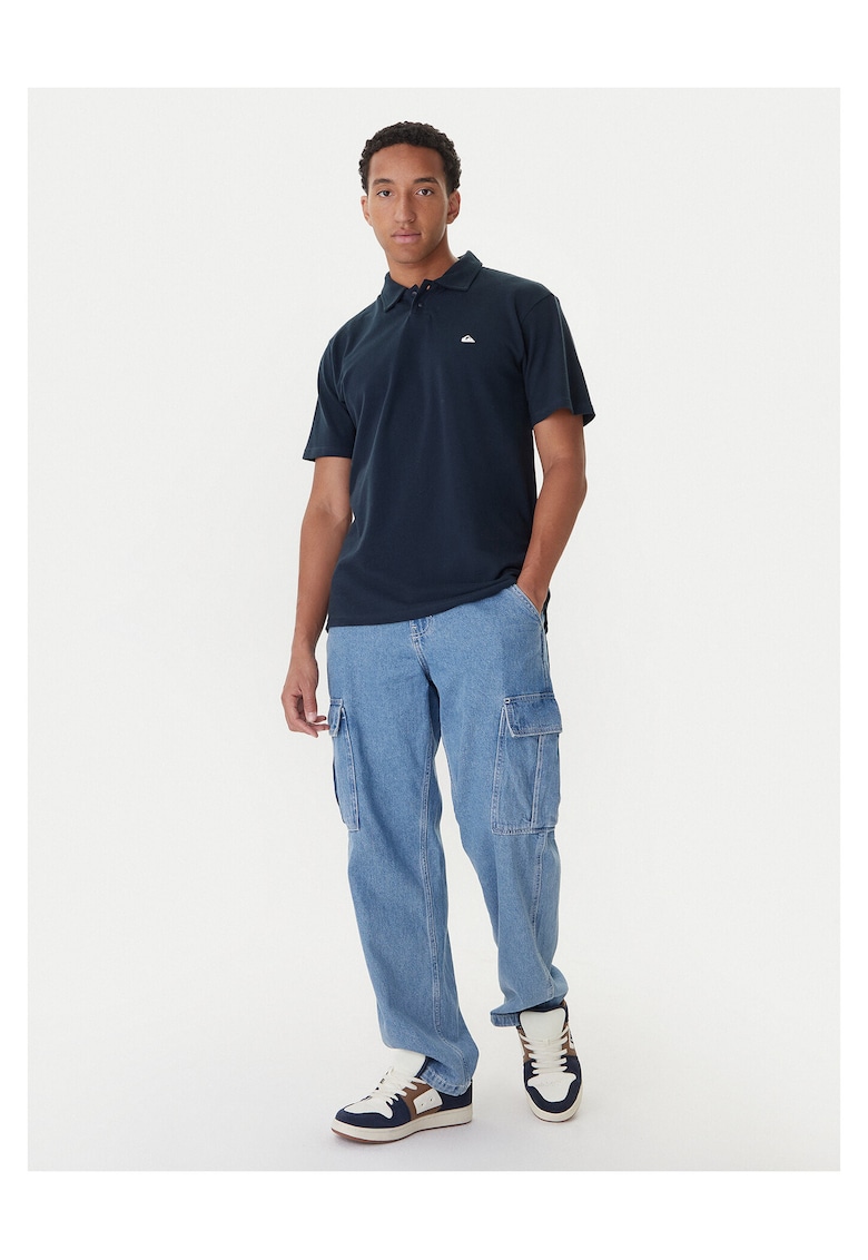 Quiksilver Tricou barbati bleumarin - 100% bumbac