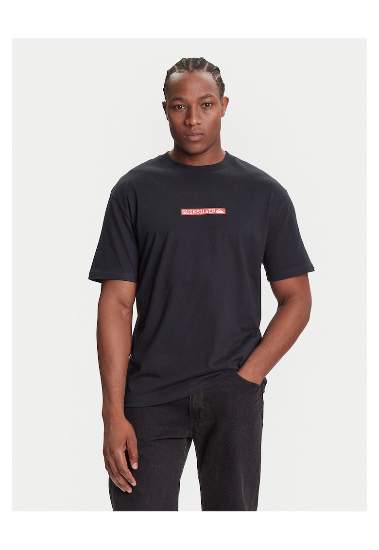 Tricou barbati negru - material bumbac