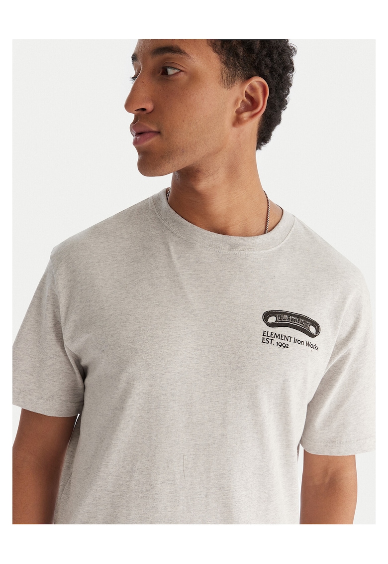 Tricou barbatesc gri - bumbac